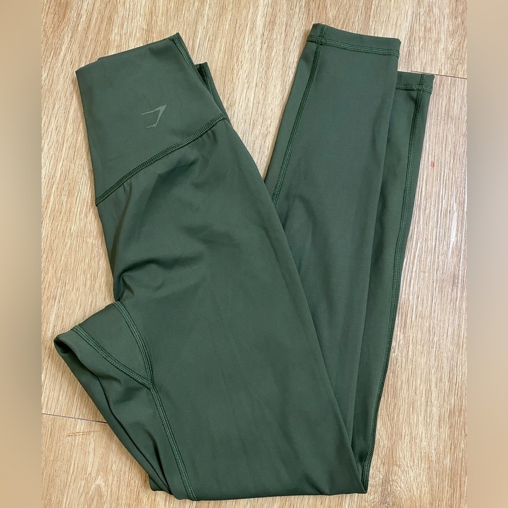 Gymshark Forest Green Performance Leggings